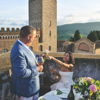 Enchanting private dinner in a medieval tower in Tuscany