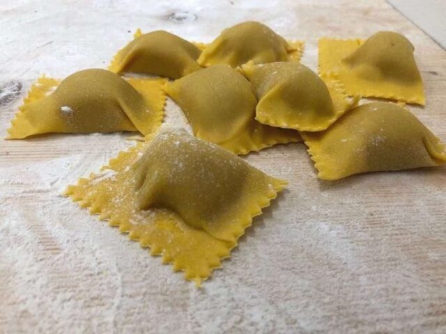 Tortelli, fresh pasta, Parma