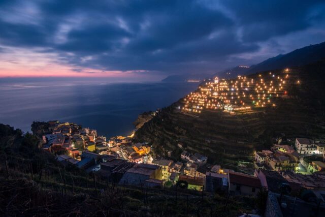 Presepe Manarola Cinque Terre Christmas