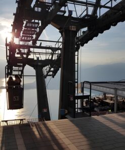 Lake Maggiore romantic tour between water and sky at the sunset