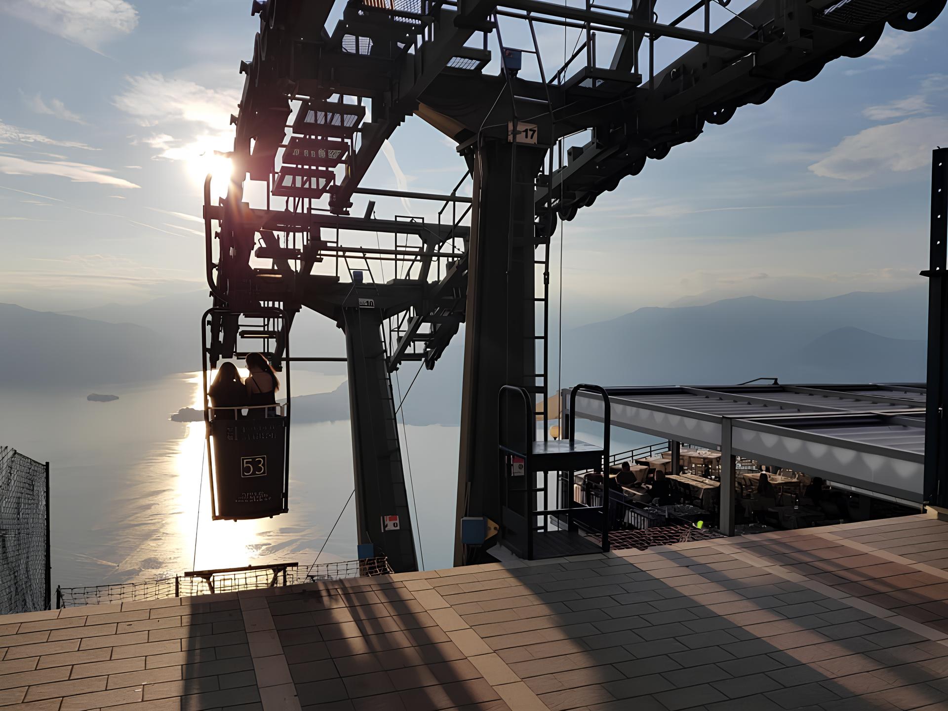 Lake Maggiore romantic tour between water and sky at the sunset