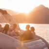 An evening romantic floating dinner and cruise on Lake Como