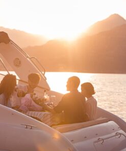 An evening romantic floating dinner and cruise on Lake Como