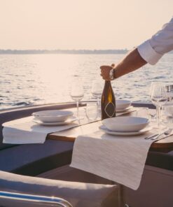 An evening romantic floating dinner and cruise on Lake Como