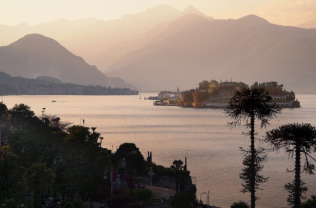 Isola Bella at sunset