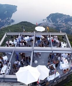 Lake Maggiore romantic tour between water and sky at the sunset