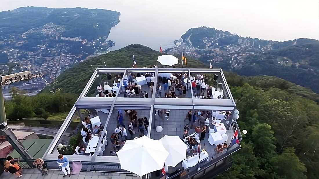 Lake Maggiore romantic tour between water and sky at the sunset