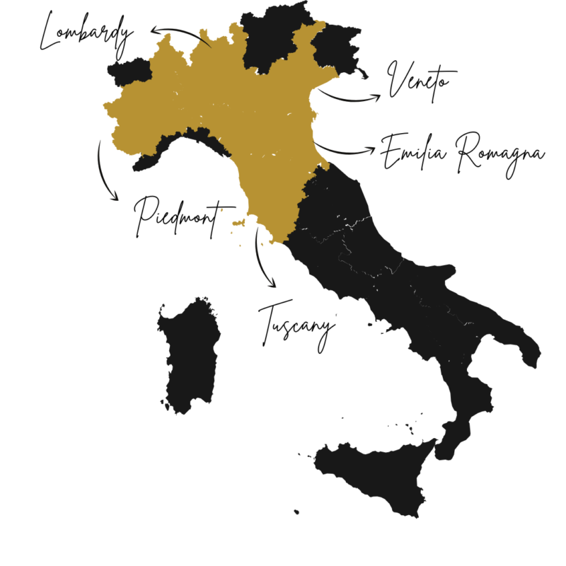 A map of Italy