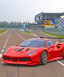 Ferrari Challenge: Red Car on the Track in Modena