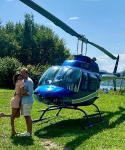A FLIGHT BY HELICOPTER OVER LAKE MAGGIORE